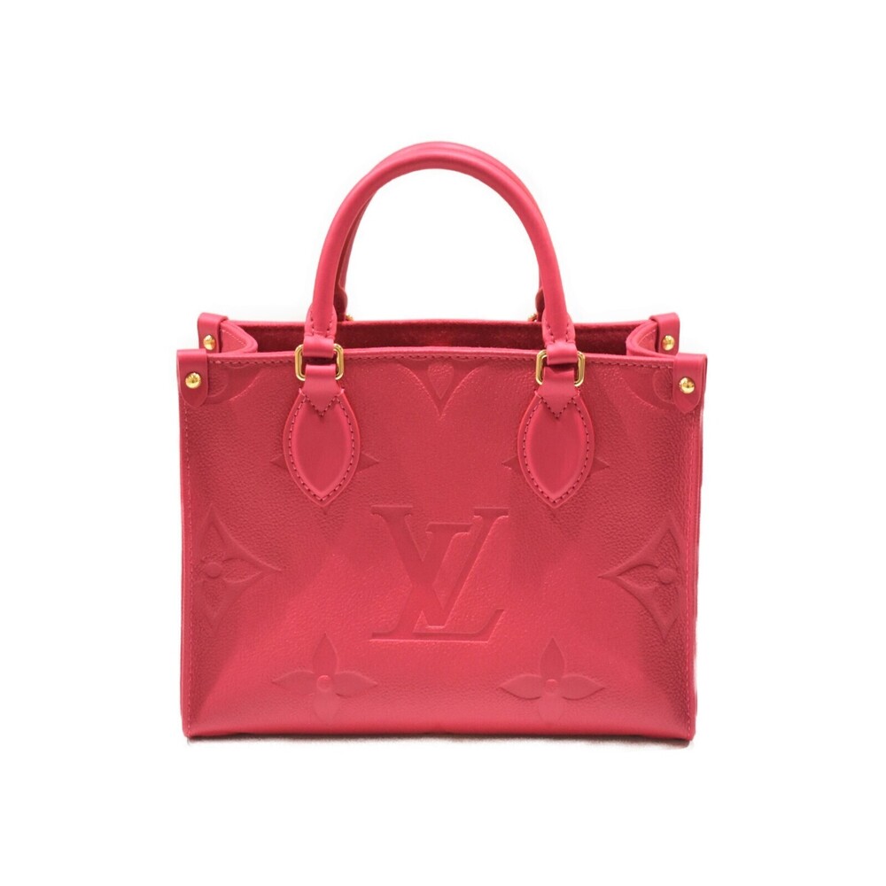 Louis Vuitton Shoulder On Freesia Handbag Leather Pink Empreinte the Bag Go